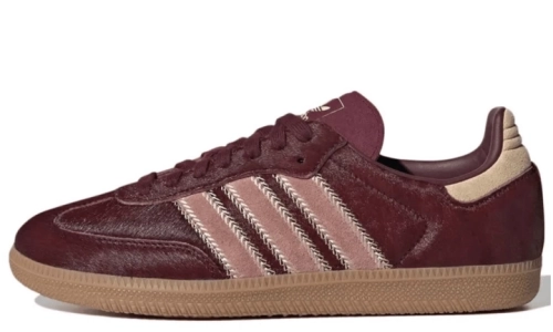 Samba OG - Sand Strata Maroon Pony