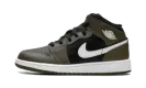 Jordan 1 Mid GS "Black White Olive" DQ8423 092