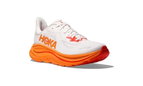HOKA Clifton 10 - Frost/Orange Zest