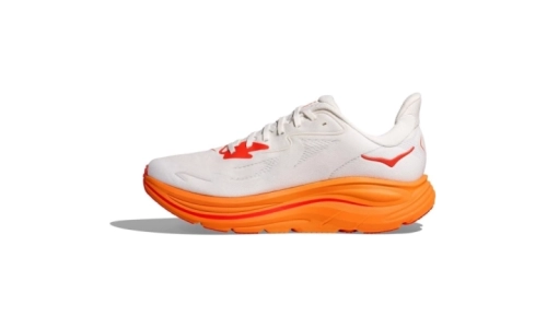 HOKA Clifton 10 - Frost/Orange Zest