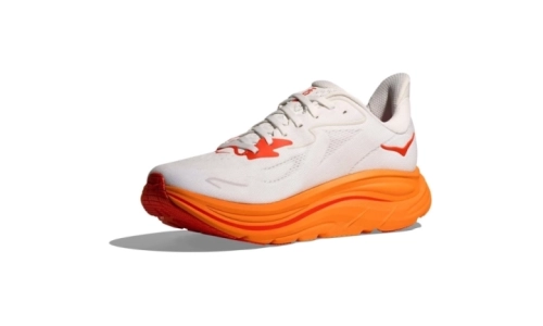 HOKA Clifton 10 - Frost/Orange Zest