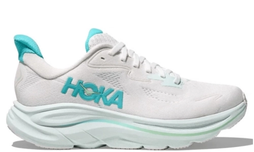 HOKA Clifton 10 - White/Cielo Blue