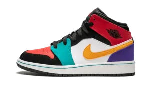 Air Jordan 1 Mid GS "Multicolor" 554725 125
