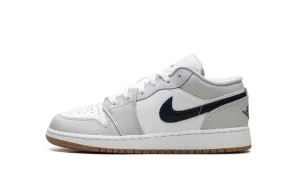 Jordan 1 Low GS "White Neutral Grey Gum Midnight Navy" 553560 146