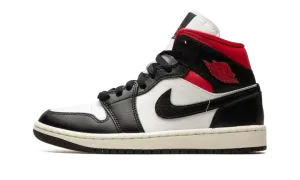 AIR JORDAN 1 MID WMNS "Black / Gym Red / Sail" BQ6472 061