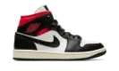 AIR JORDAN 1 MID WMNS "Black / Gym Red / Sail" BQ6472 061