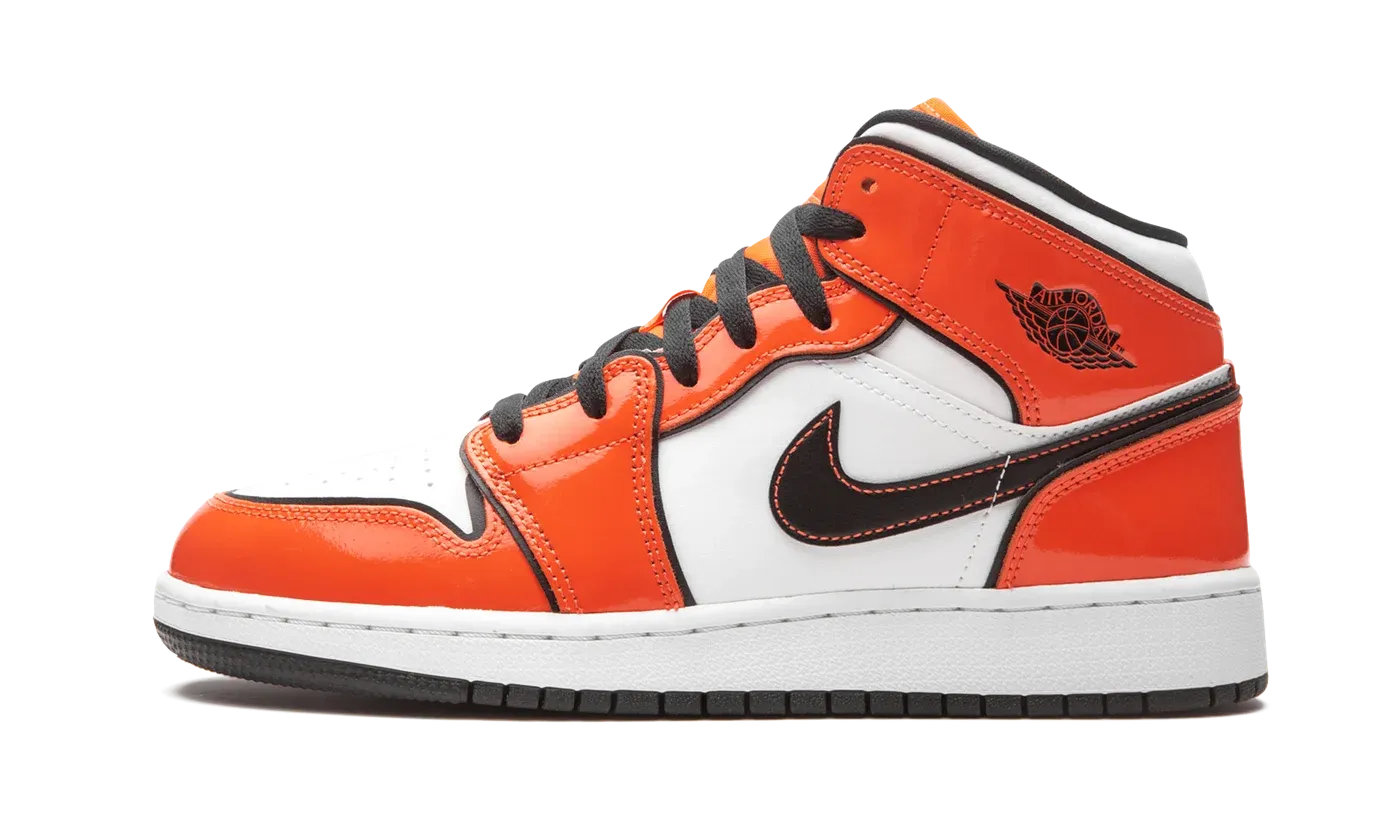 Air Jordan 1 Mid SE GS "Turf Orange" BQ6931 802
