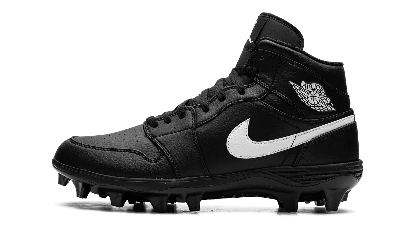 Jordan 1 Mid Cleat "Black / White" FJ6805 001