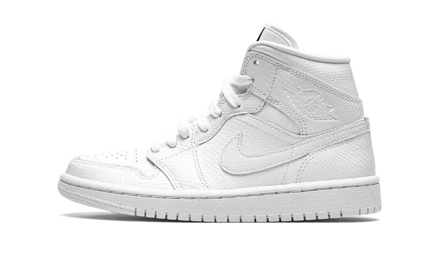 AIR JORDAN 1 MID WMNS "White Snakeskin" BQ6472 110