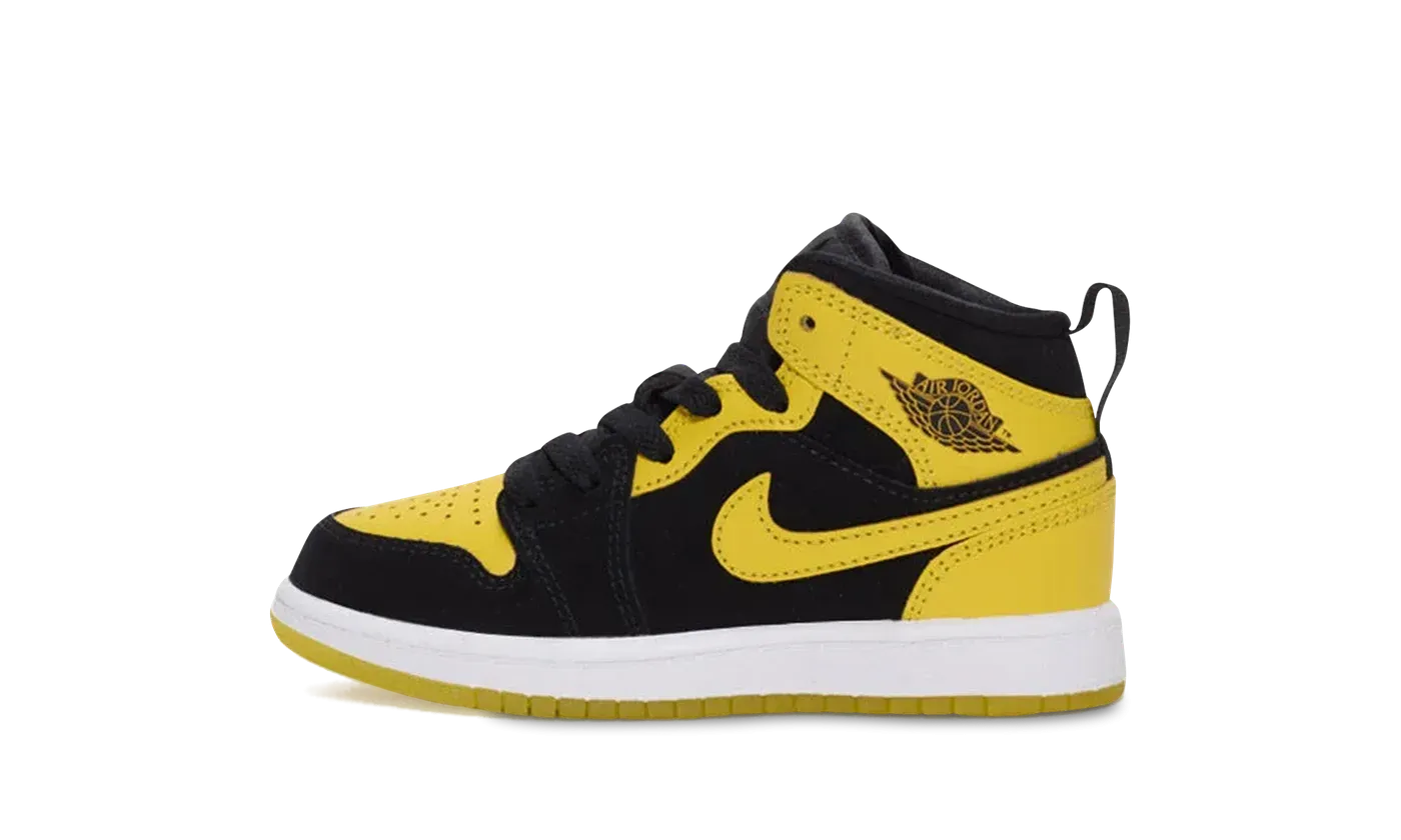Jordan 1 Mid PS "Black Varsity Maize White" HJ5942 071