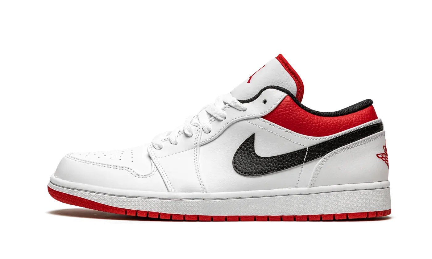 Air Jordan 1 Low "White University Red" 553558 118