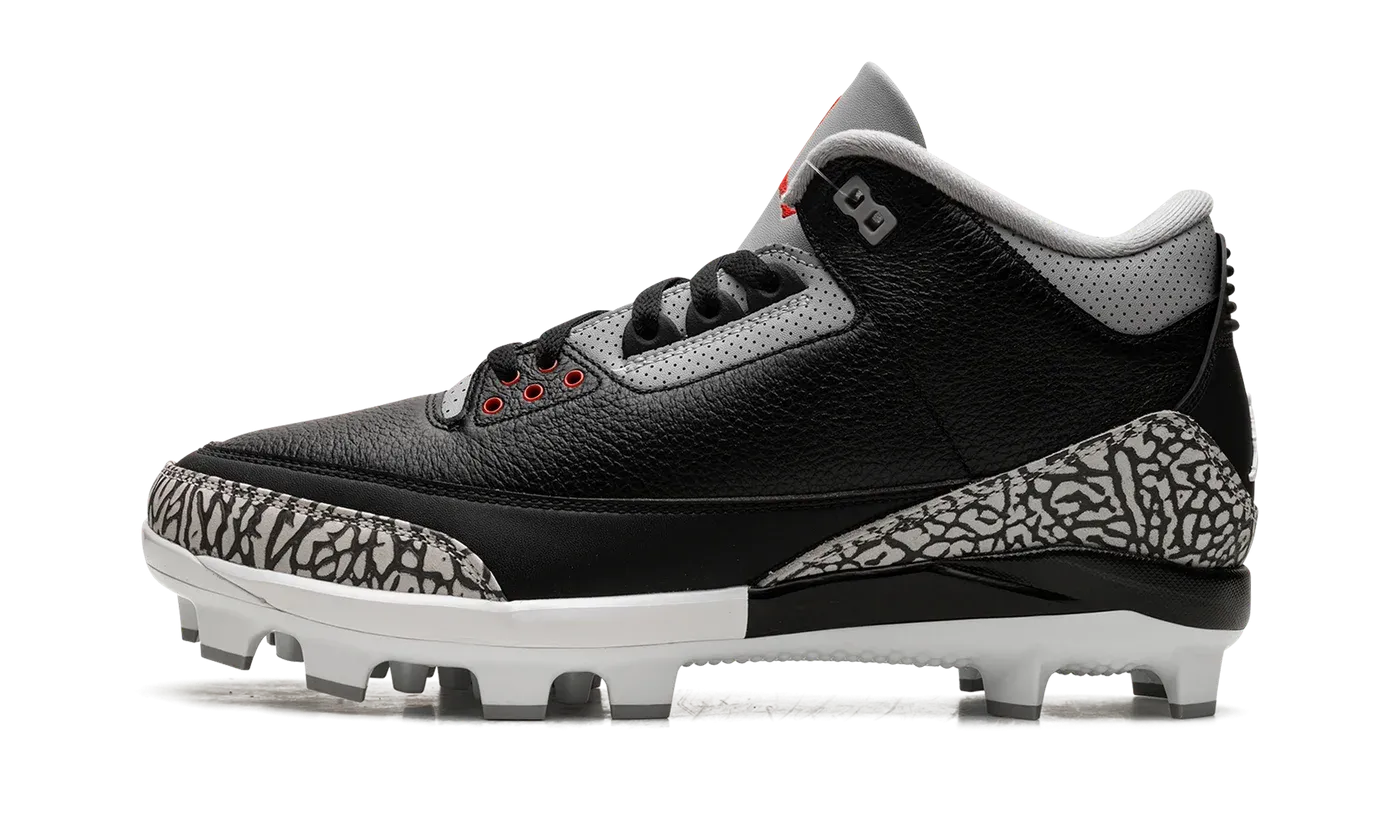 Air Jordan 3 Cleats "Black Cement" FZ8627 001
