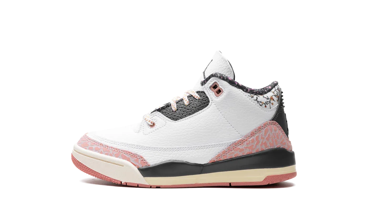 Air Jordan 3 PS "White/Red Stardust" FQ9174 100
