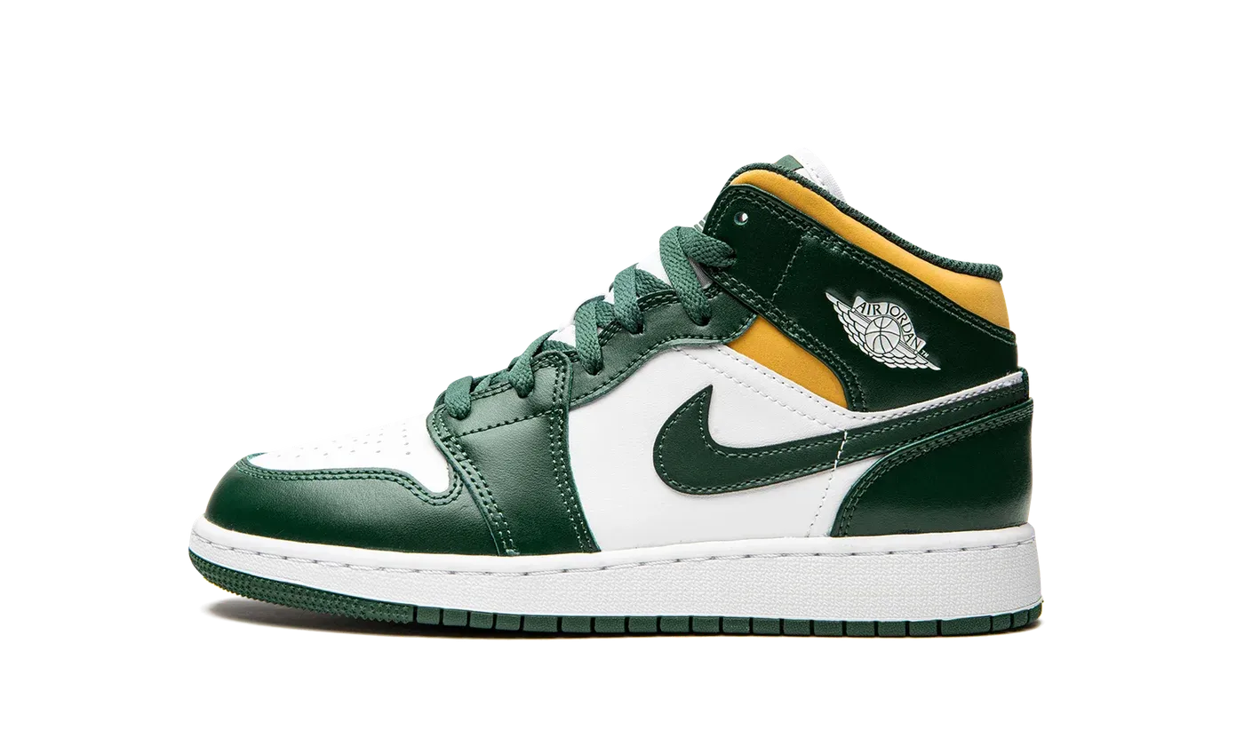 Air Jordan 1 Mid GS "Sonics" 554725 371