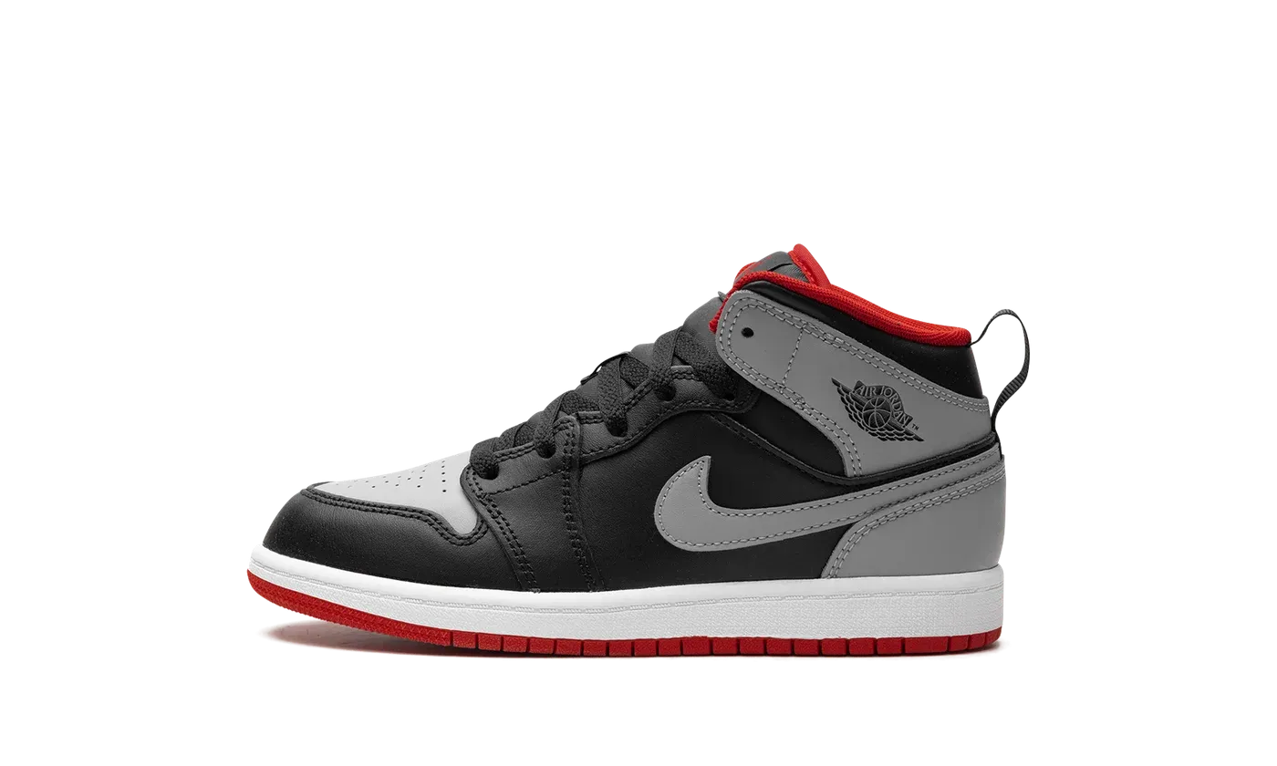 Jordan 1 Mid PS "BLACK GREY RED" DQ8424 006