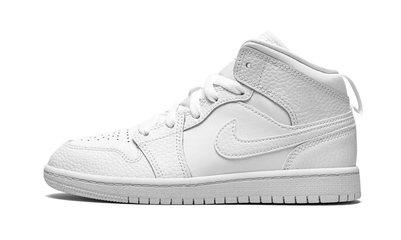Jordan 1 MID PS "Triple White"