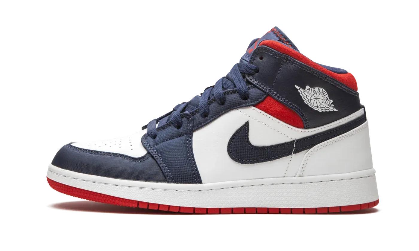 Air Jordan 1 Mid SE GS "USA" BQ6931 104