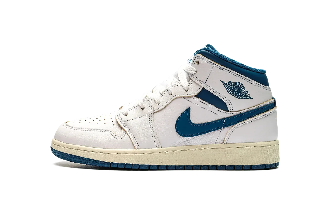 Air Jordan 1 Mid SE GS "INDUSTRIAL BLUE" FN7432 141