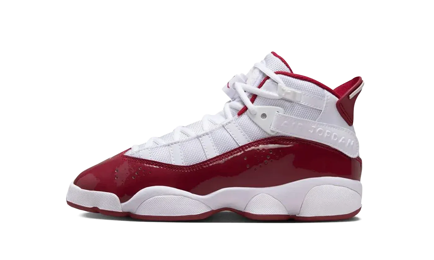Jordan 6 Rings GS "White Team Red" 323419 165