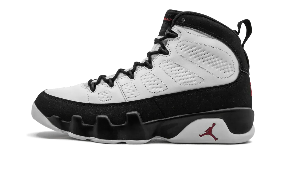 Air Jordan 9 Retro "White Black Red 2016 Release" 302370 112