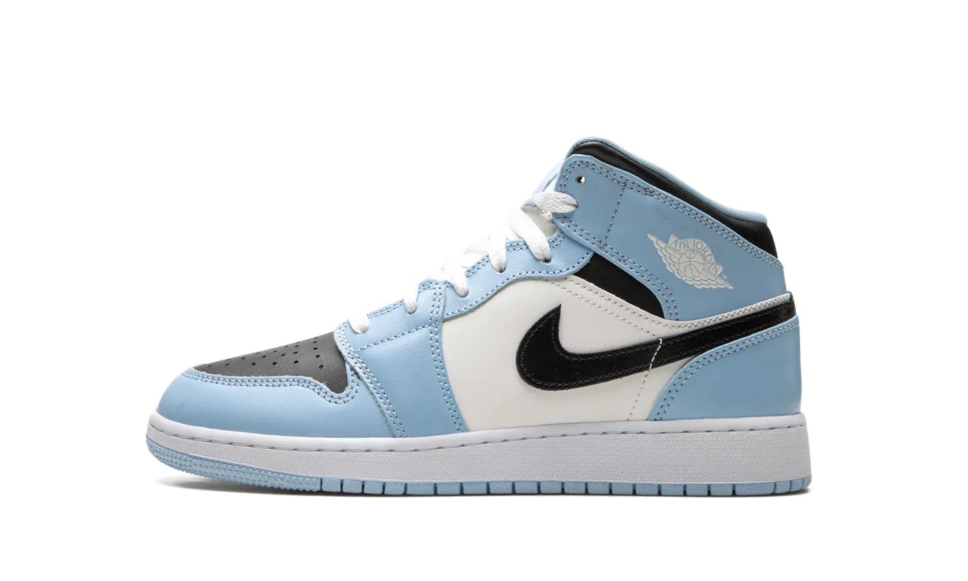 Air Jordan 1 Mid GS "Ice Blue" 555112 401