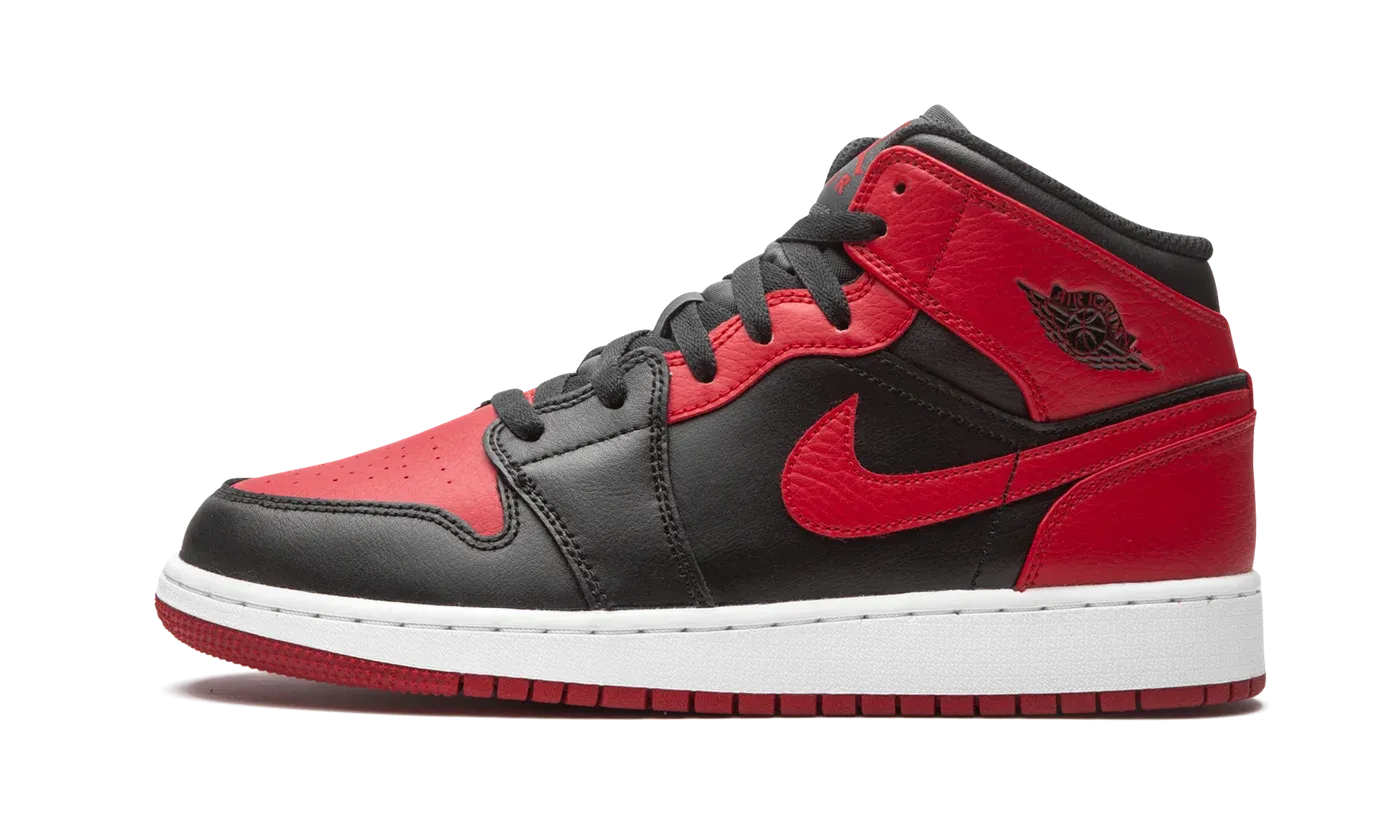 Air Jordan 1 Mid GS "Banned 2020" 554725 074