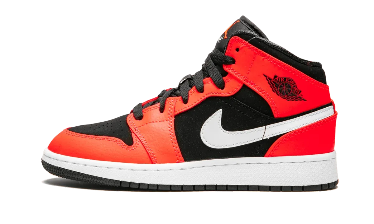 Air Jordan 1 Mid GS "Infrared" 554725 061