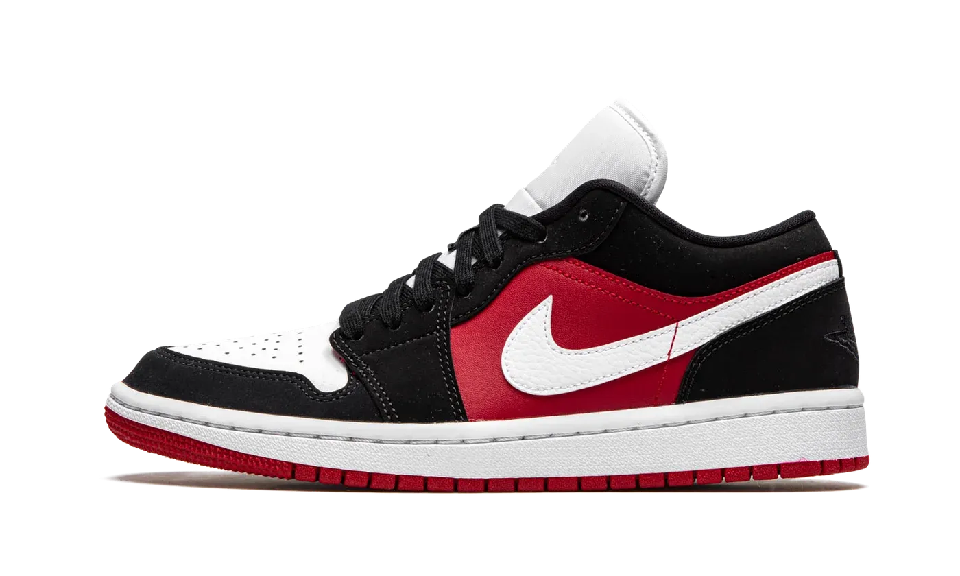 AIR JORDAN 1 LO WMNS "Black / White / Gym Red"