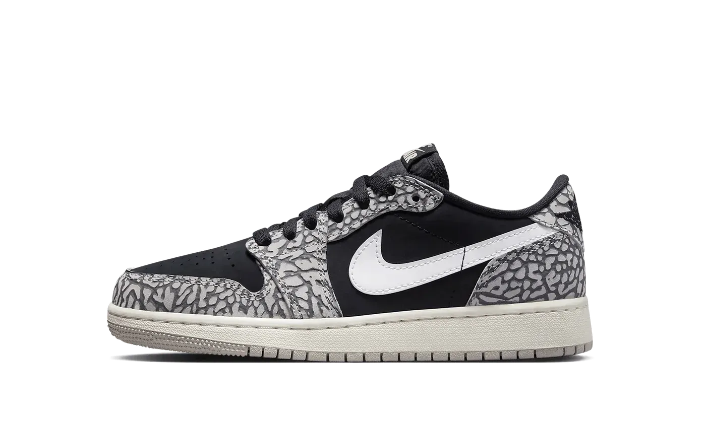 Air Jordan 1 Low GS "Elephant Print" CZ0858 001