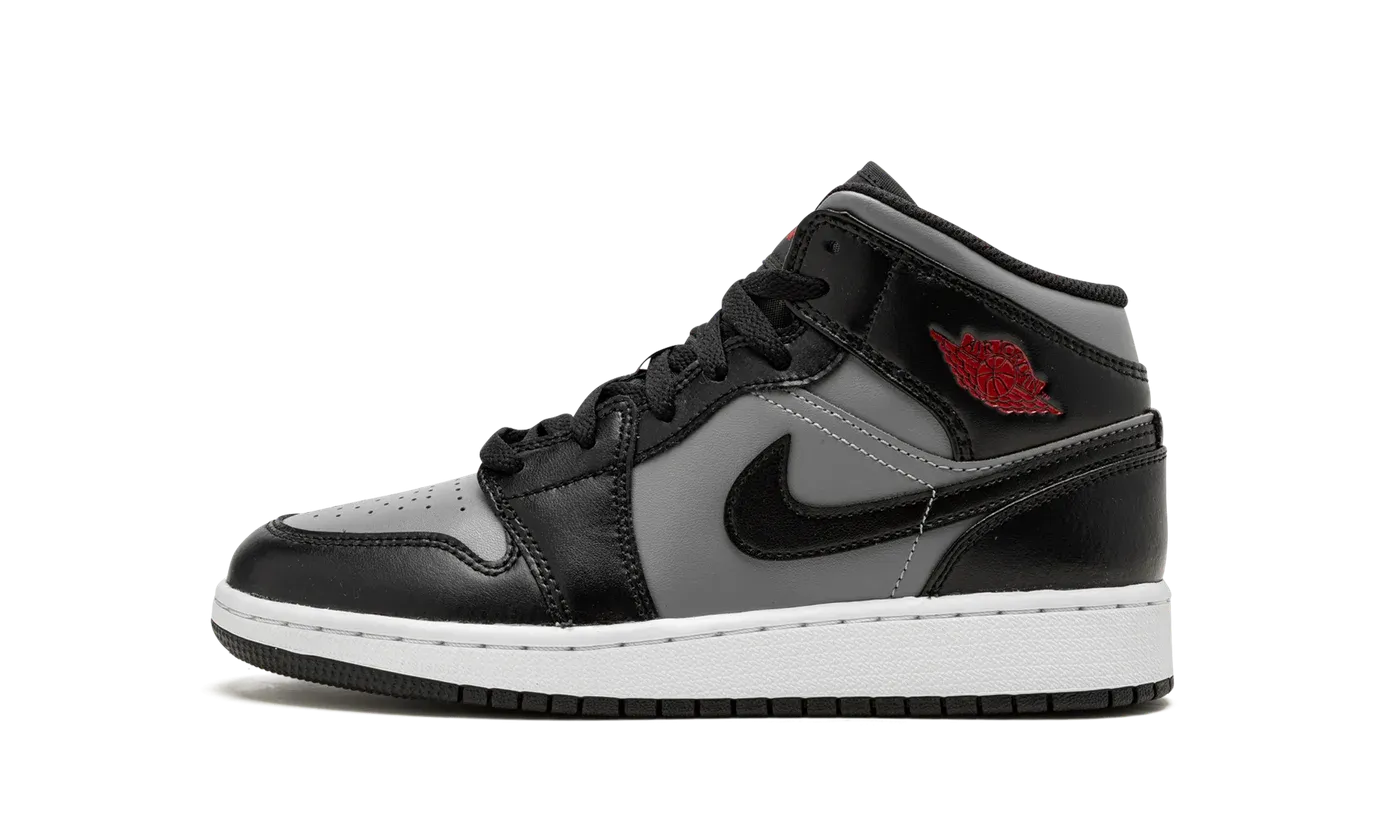Air Jordan 1 Mid GS "Shadow / Red" 554725 096