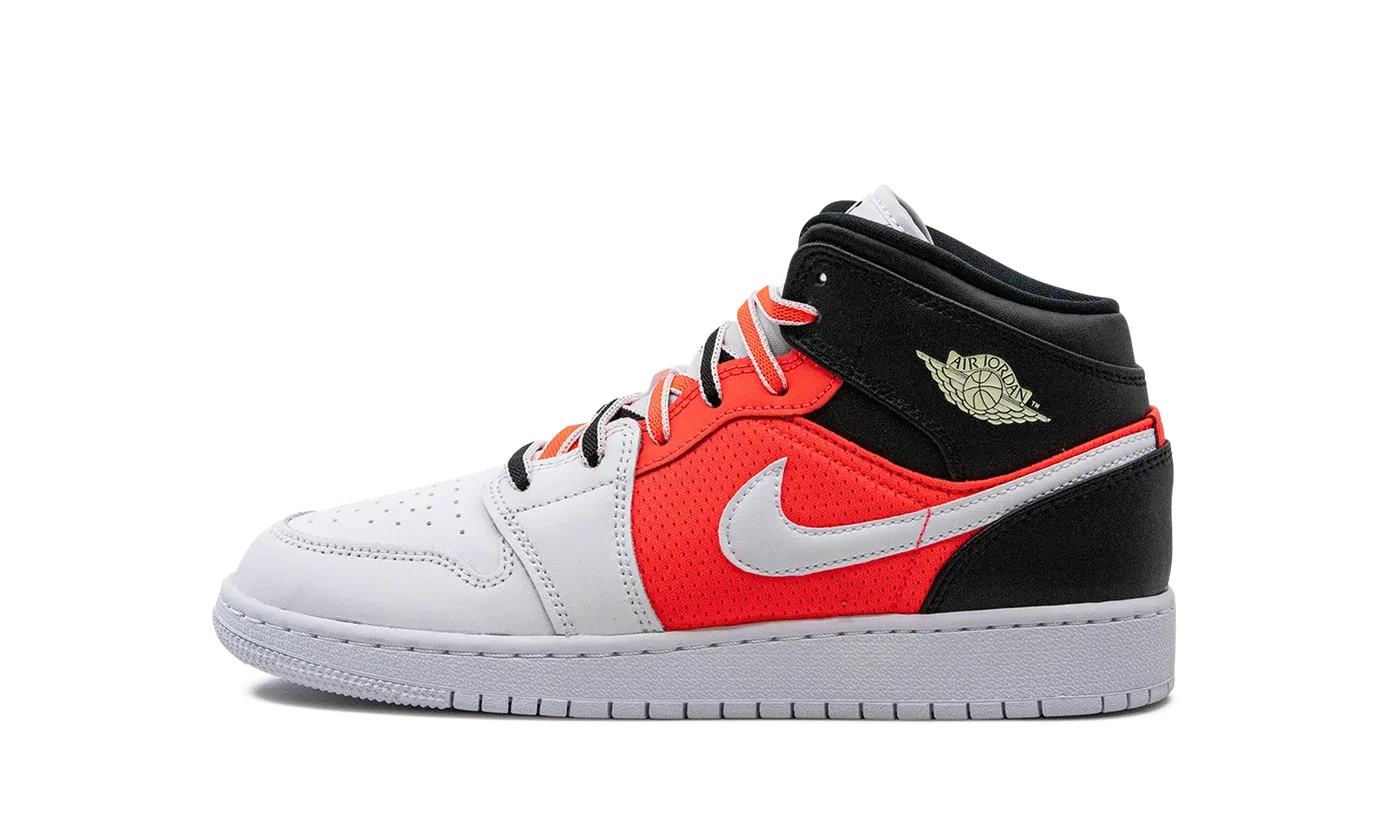 Air Jordan 1 Mid SE GS "White Infrared" FB4417 016