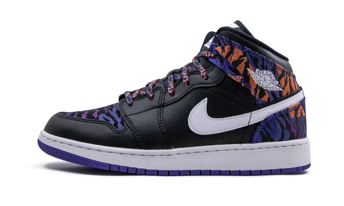 Air Jordan 1 Mid SE GS "Tiger Stripe" AV5174 005