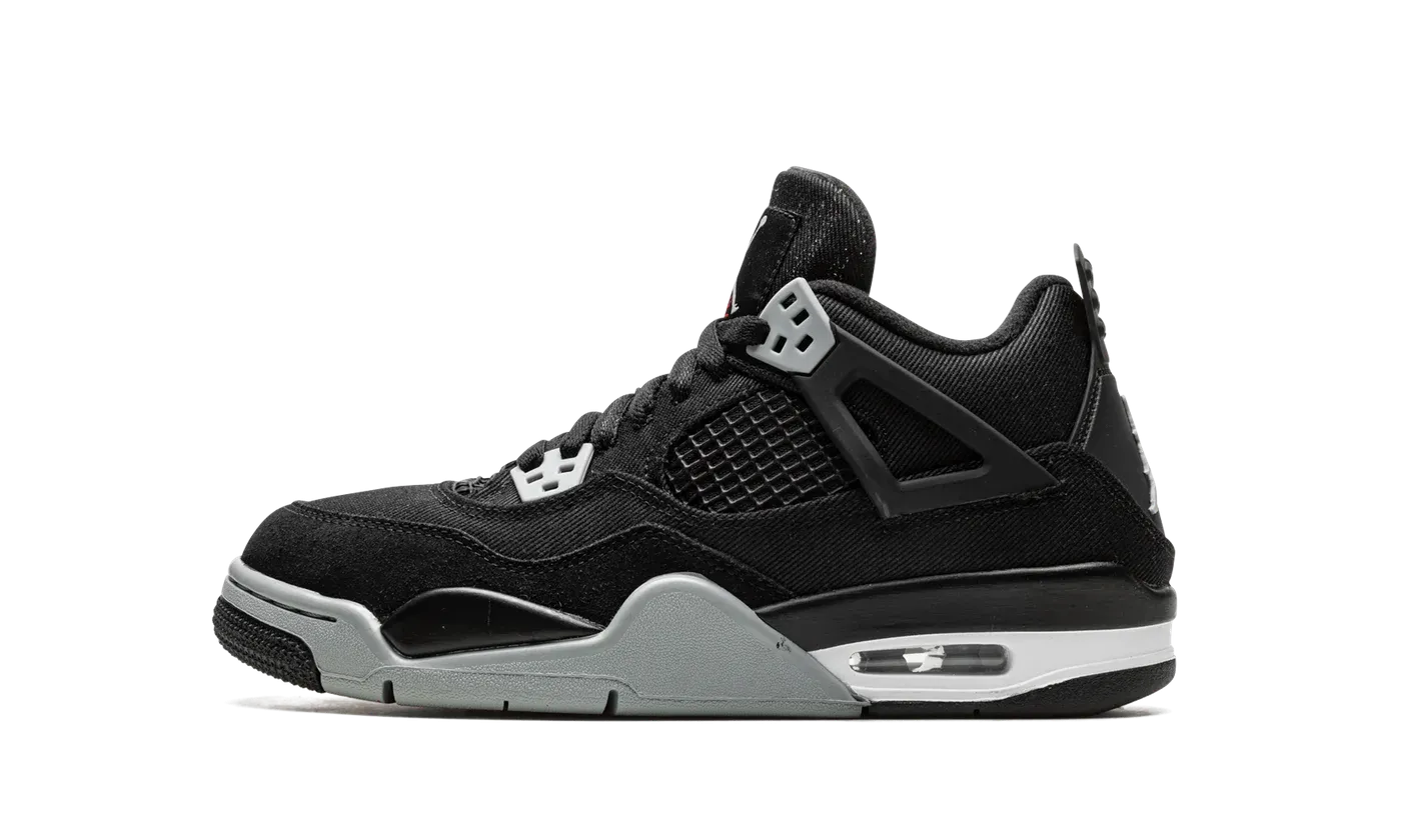 Air Jordan 4 GS "Black Canvas" DV0553 006