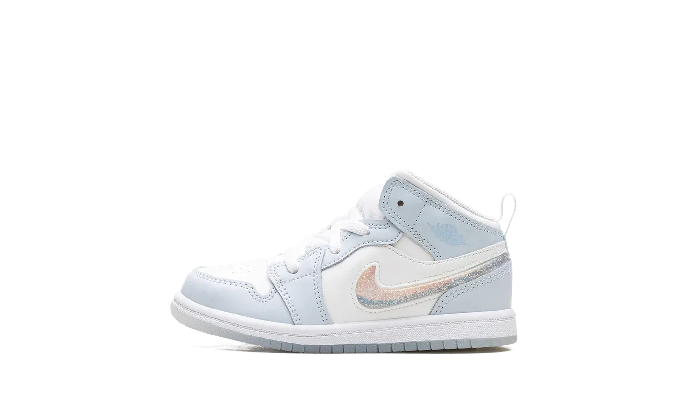 Air Jordan 1 Mid TD "Glitter Swoosh" FQ9116 400