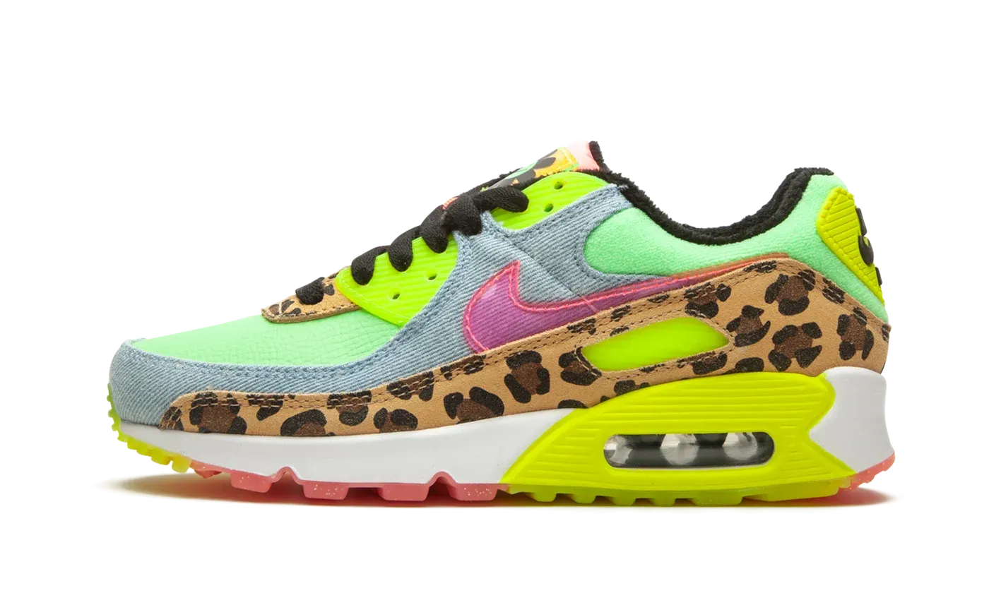 W Air Max 90 LX "Denim Leopard Print" CW3499 300