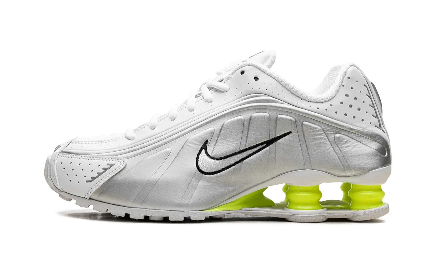 Shox R4 WMNS "White Metallic Silver Volt" AR3565 102