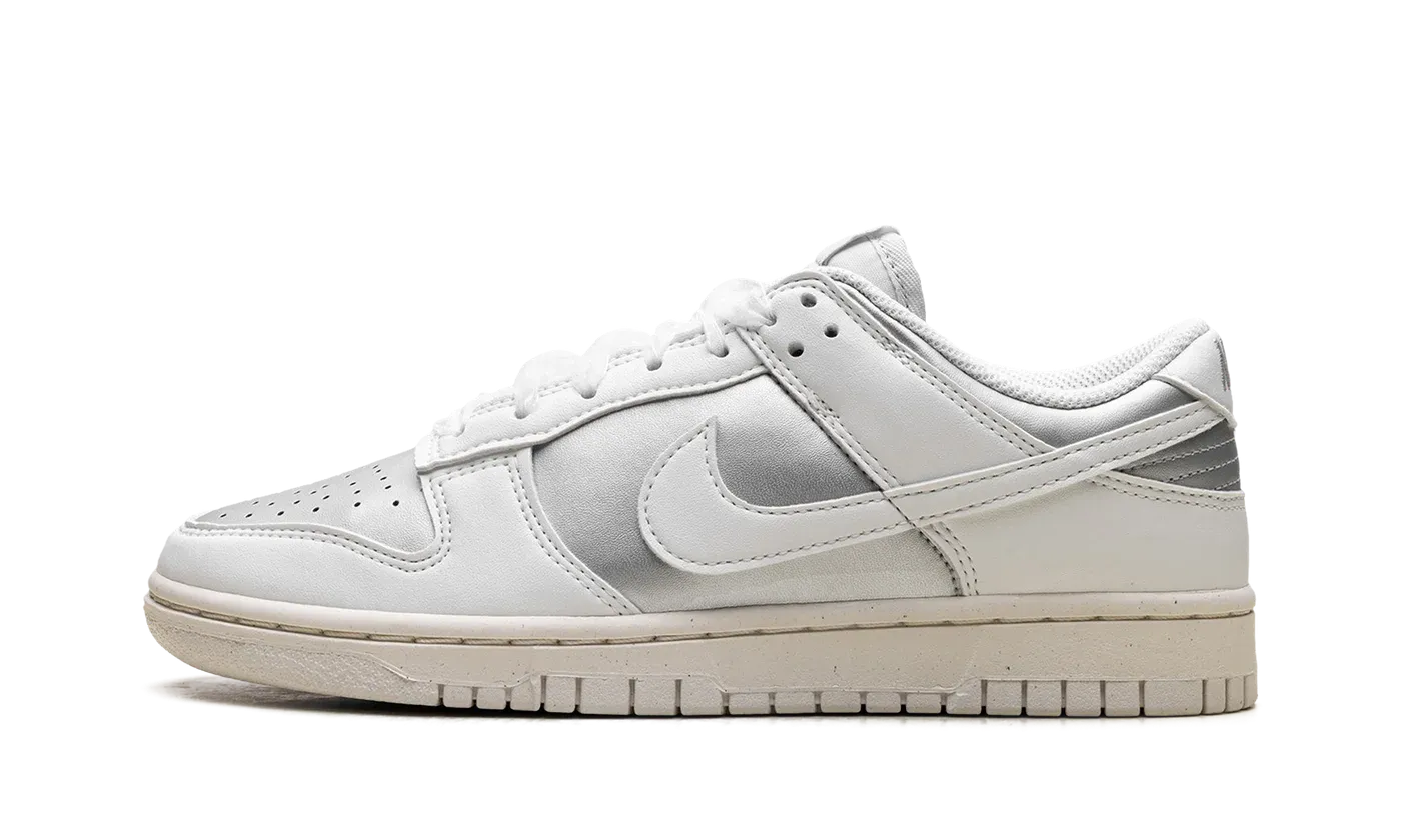 Dunk Low Next Nature WMNS "Sheer Lace Pack - Metallic Platinum" IB7311 001