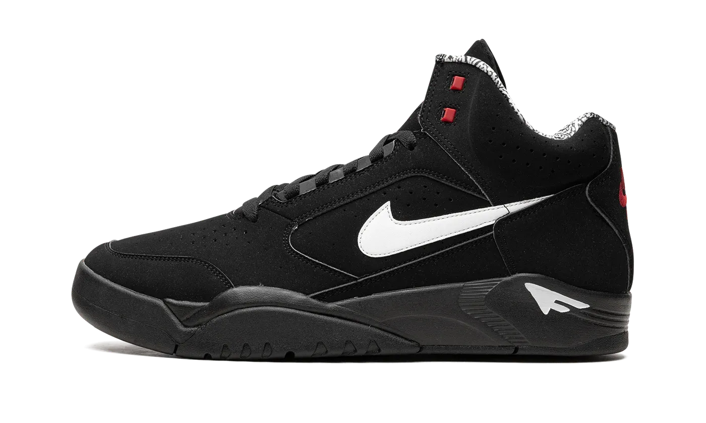 Air Flight Lite Mid "Black White Varsity Red" dq7687 003