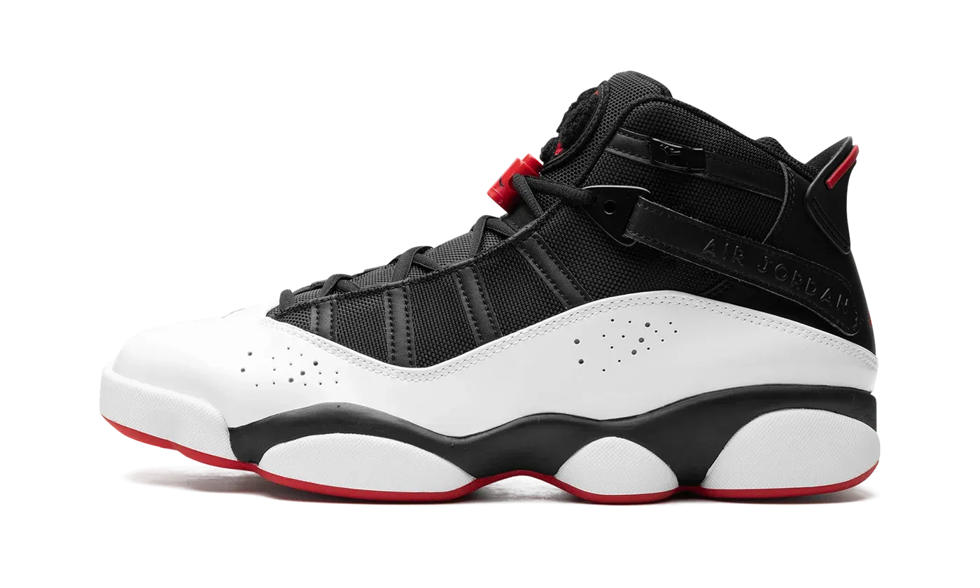 Air Jordan 6 Rings "Wht/Blk/Red" 322992 067