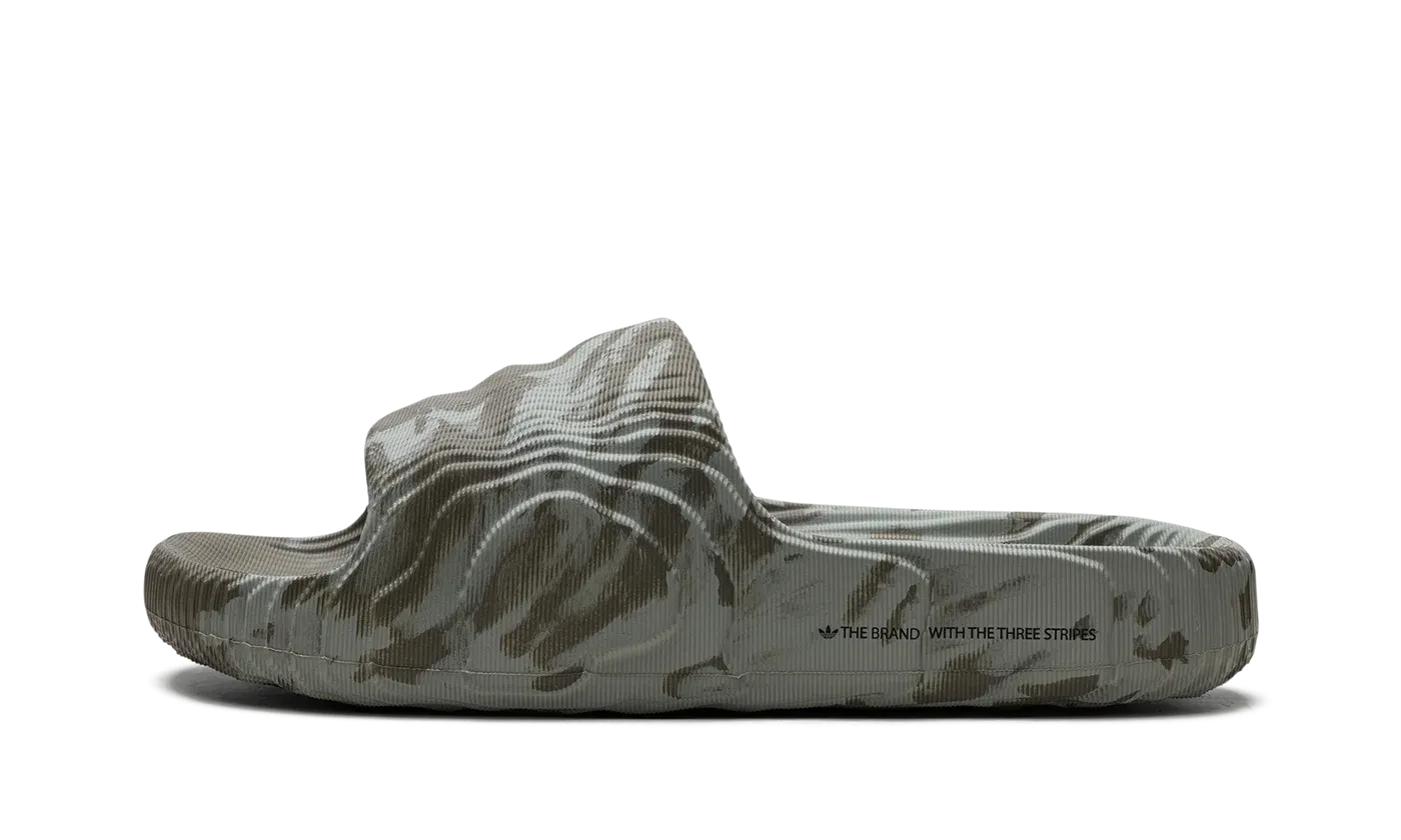 Adilette 22 Slides "Olive Strata Silver Green" HP6517