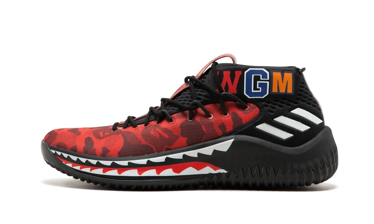 DAME4 Bape "Red Shark ABC Camo"