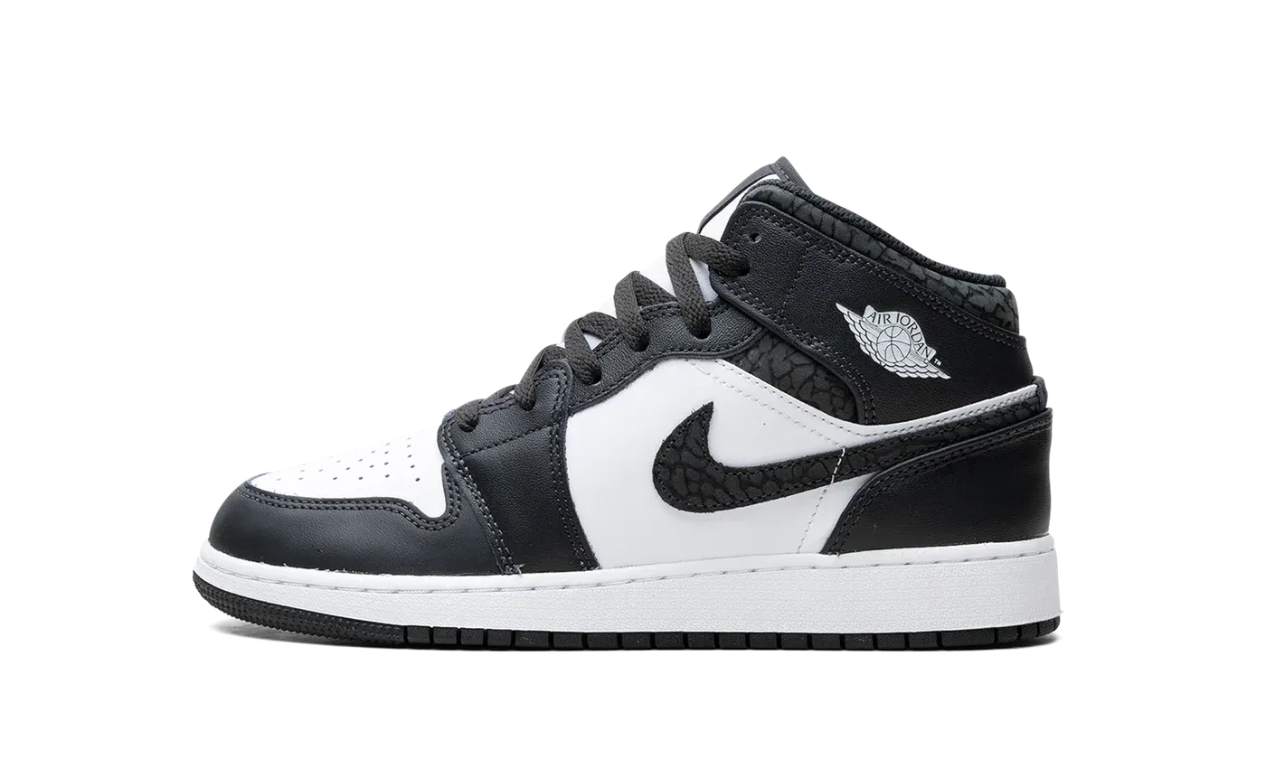 Air Jordan 1 Mid GS "Panda Elephant" FB9909 001