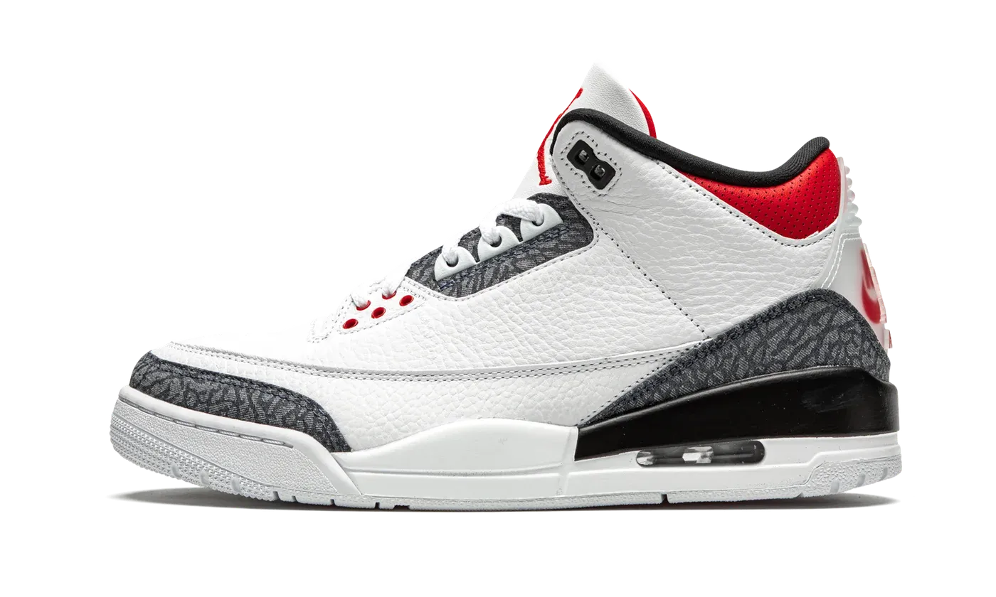 Air Jordan 3 Retro SE DNM "Fire Red Denim" CZ6431 100