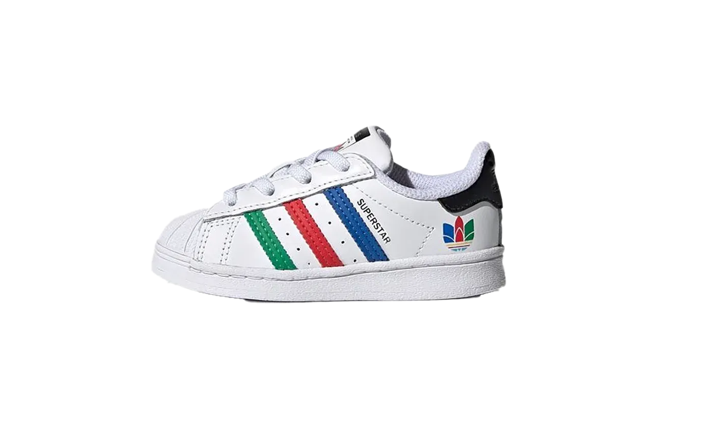 Superstar TD "Colorful Stripes - Cloud White" FW5240
