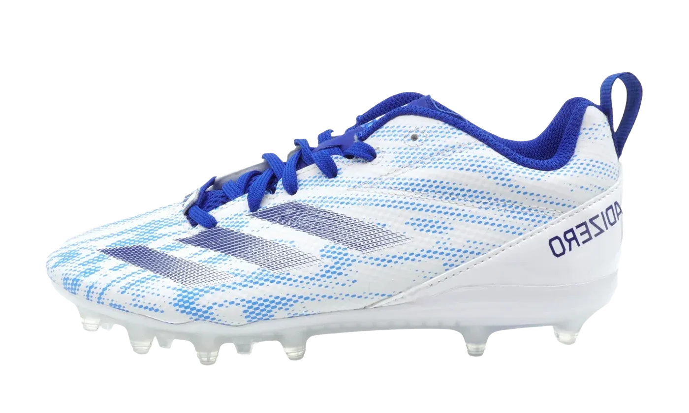Adizero Electric. 2 Football Cleats GS "WHITE / BLUE" ID1470