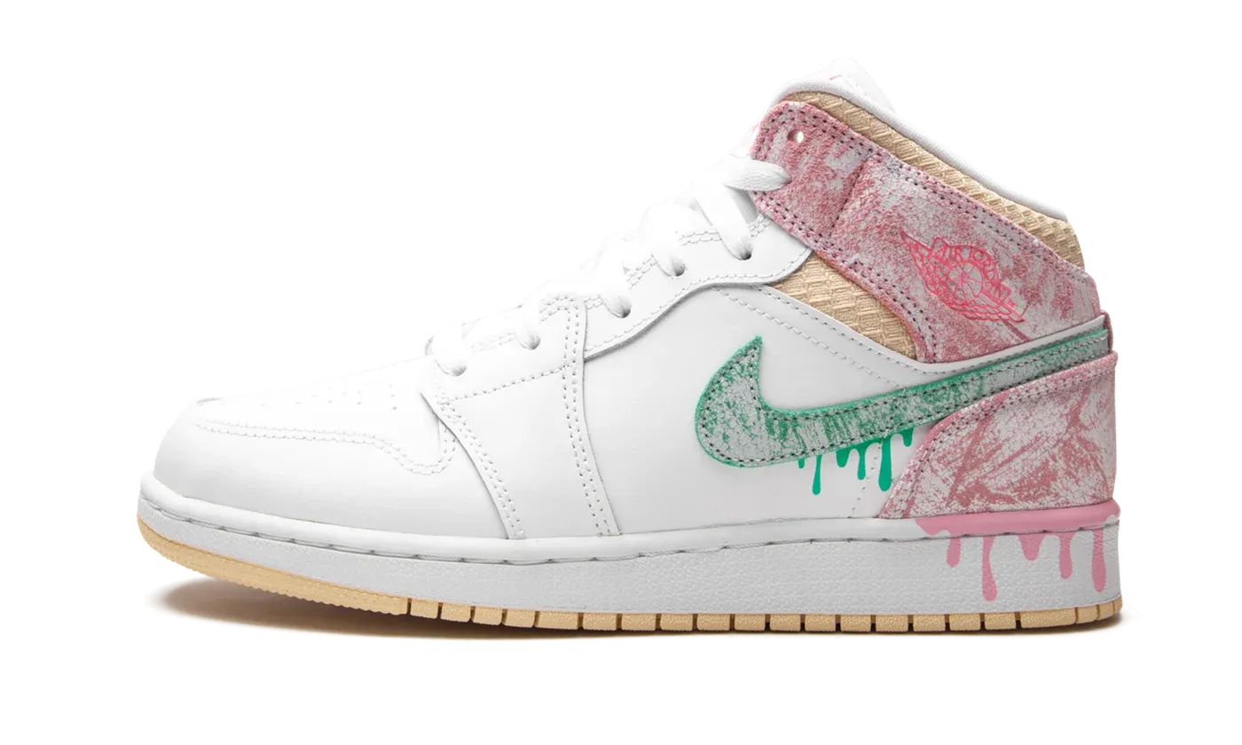 Air Jordan 1 Mid SE GS "Ice Cream" DD1666 100