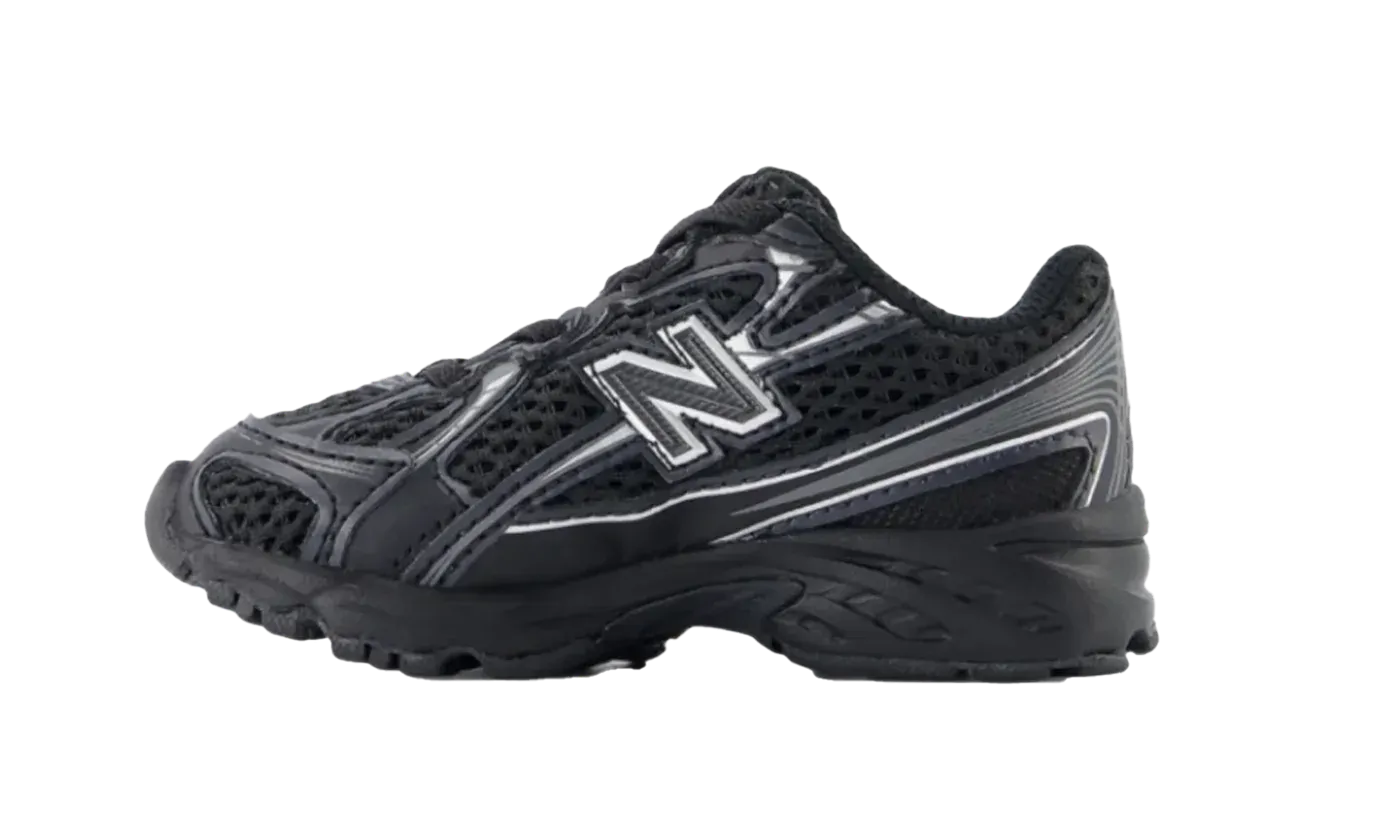 740 Bungee Lace (TD) "Black Silver Metallic" IZ740BM