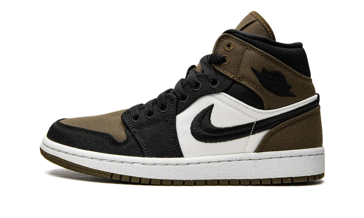 AIR JORDAN 1 MID SE WMNS "Olive Toe" DV0427 301