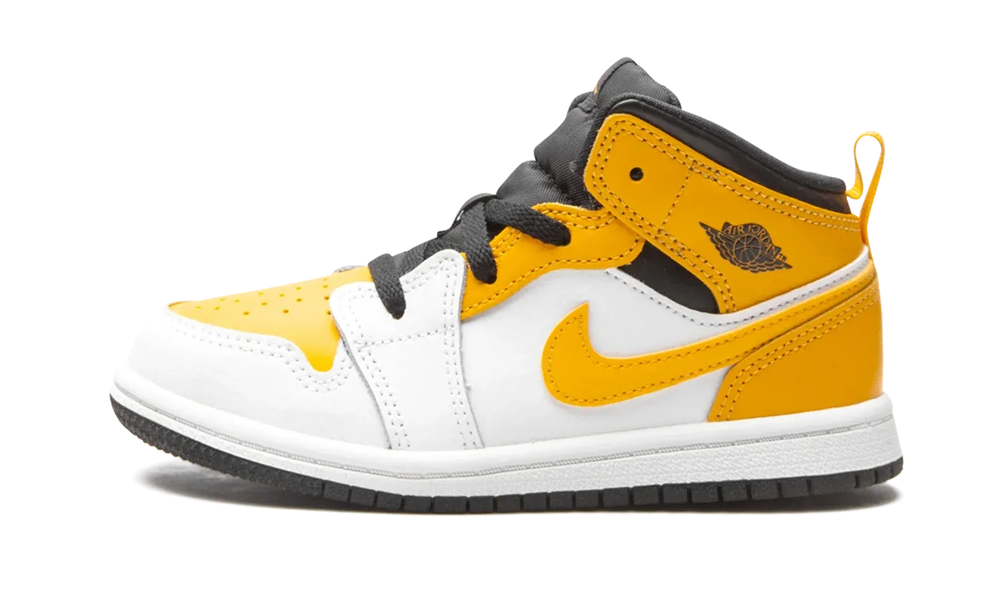 Jordan 1 Mid TD "White / University Gold"