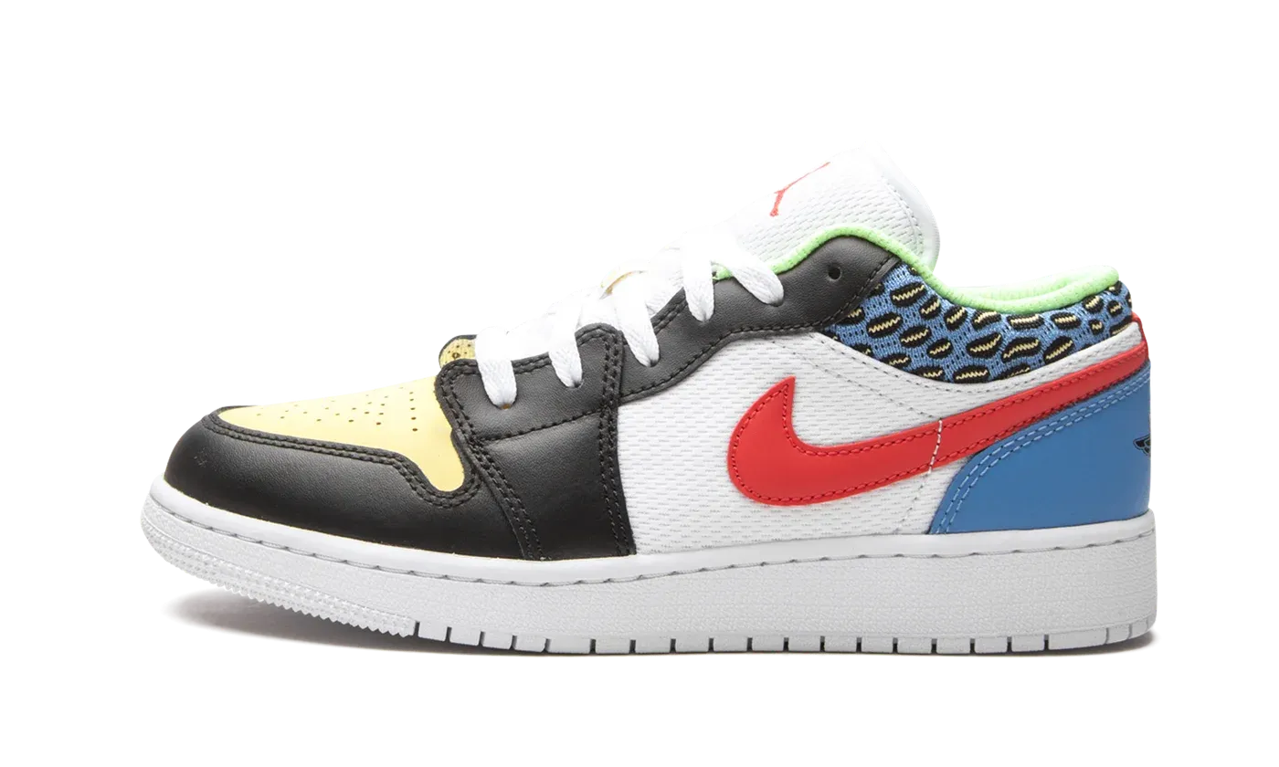 Air Jordan 1 Low GS "White Mesh / Multicolor" DH5927 006